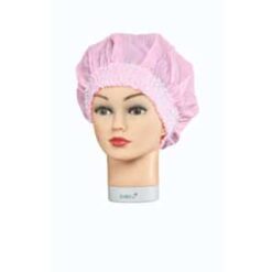 SIBEL Douchekap Kunststof met Kant Roze L