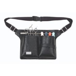 SIBEL Materiaalgordel voor schaar&klipper Mat Zwart Croco