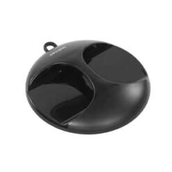 OBB Handspiegel Luna Rond Zwart 28cm