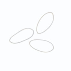 SIBEL Elastische Haarbandjes Transparant 20mm 500st