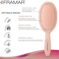 Framar Champagne Detangle Brush