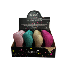 Sibel Mini Glitter Detangler Brush 24st.