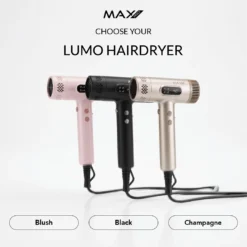 Max Pro Lumo Hairdryer Champagne